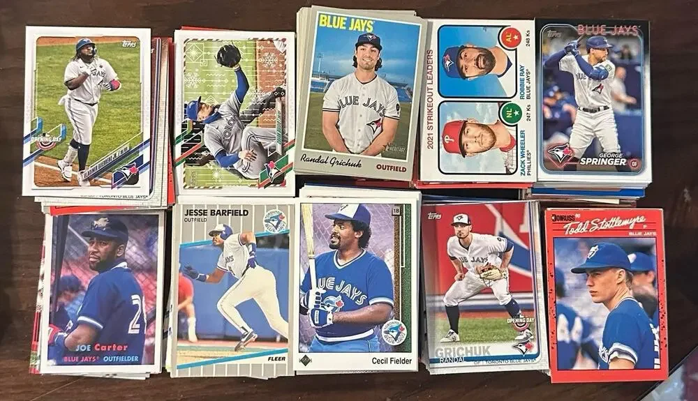 Toronto Blue Jays Baseball Huge Lot Of Over 1000 Cards Stars, Rookies